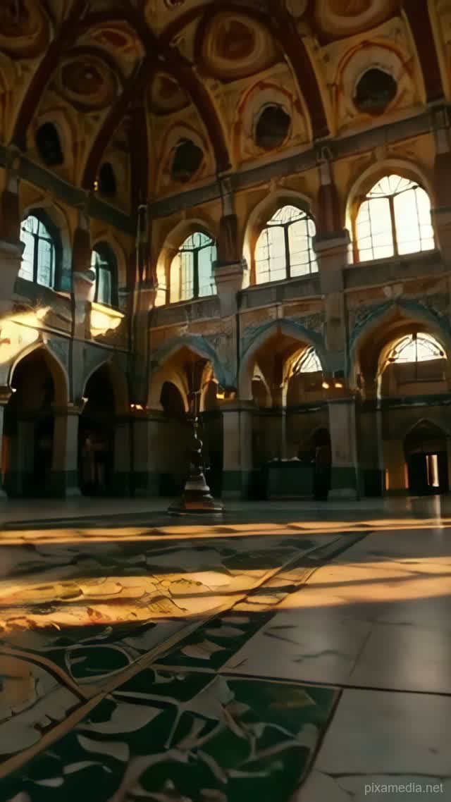 Topkapi's Golden Light - Architecture & Interior AI stock